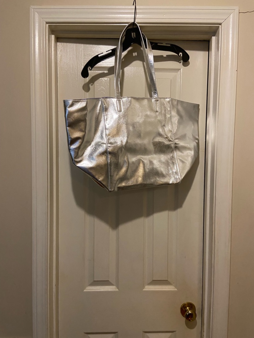 Vince Camuto Metallic Silver Tote